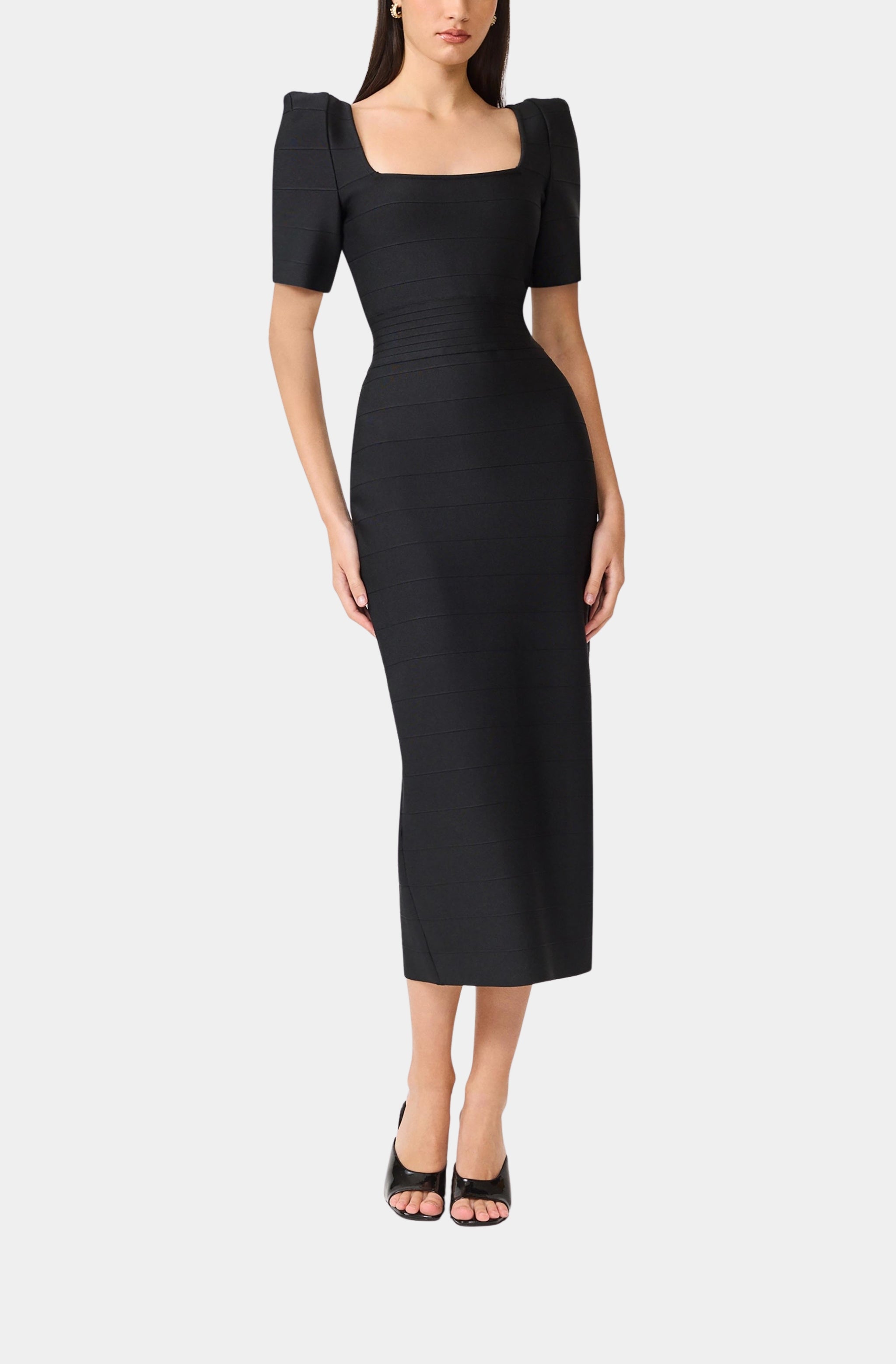 Ninette Square Neck Column Maxi Dress
