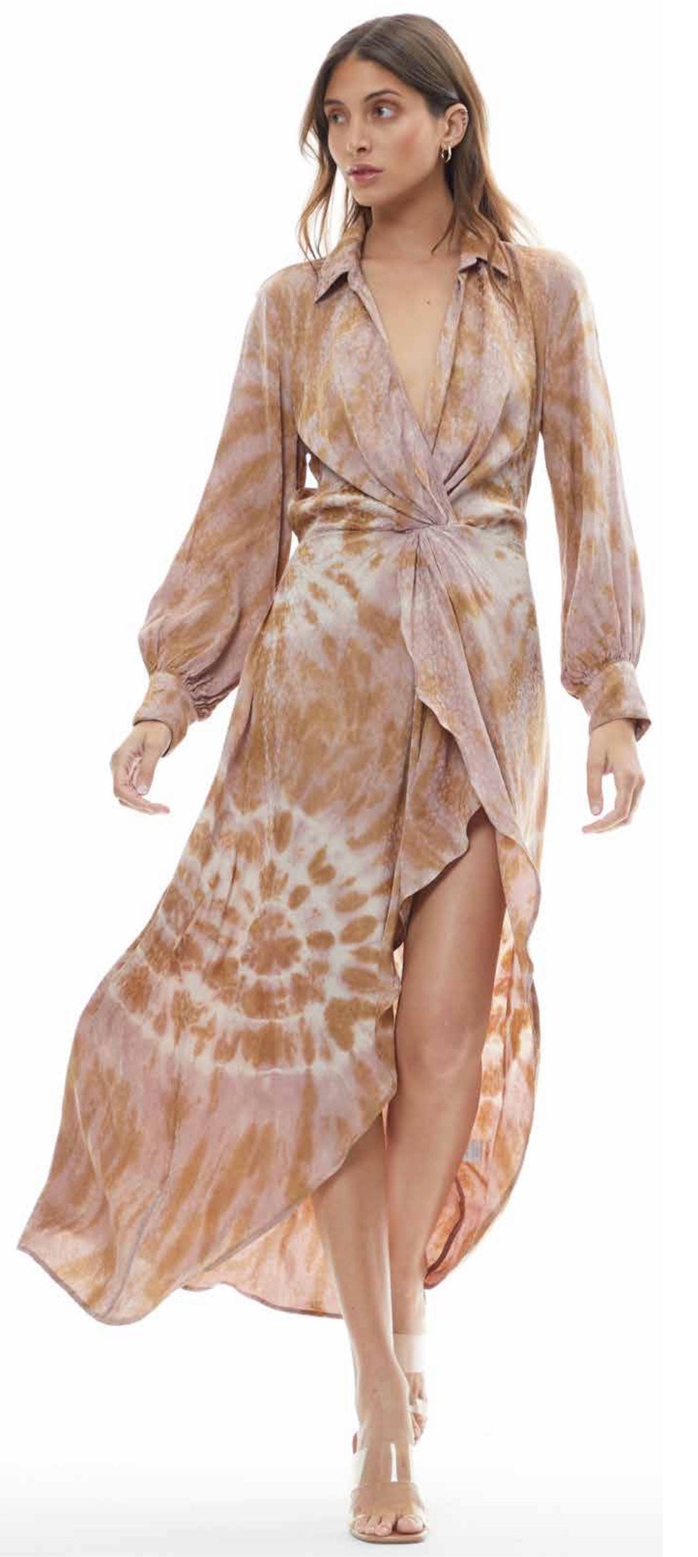 Leopard Jacquard Siren Shirt Dress