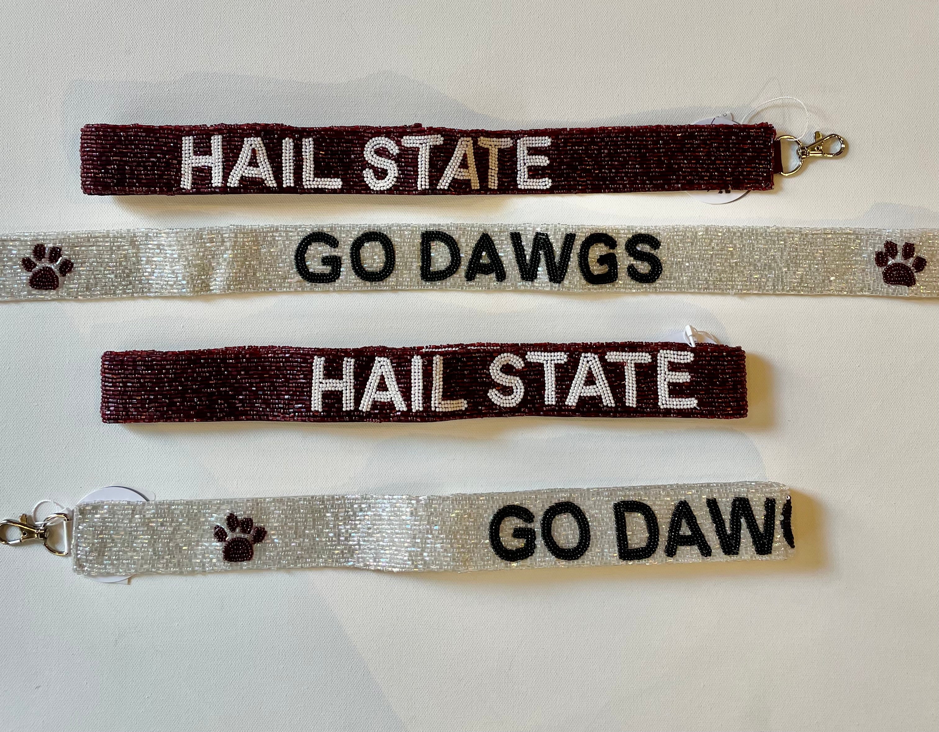 MS State Dog Beaded Strap