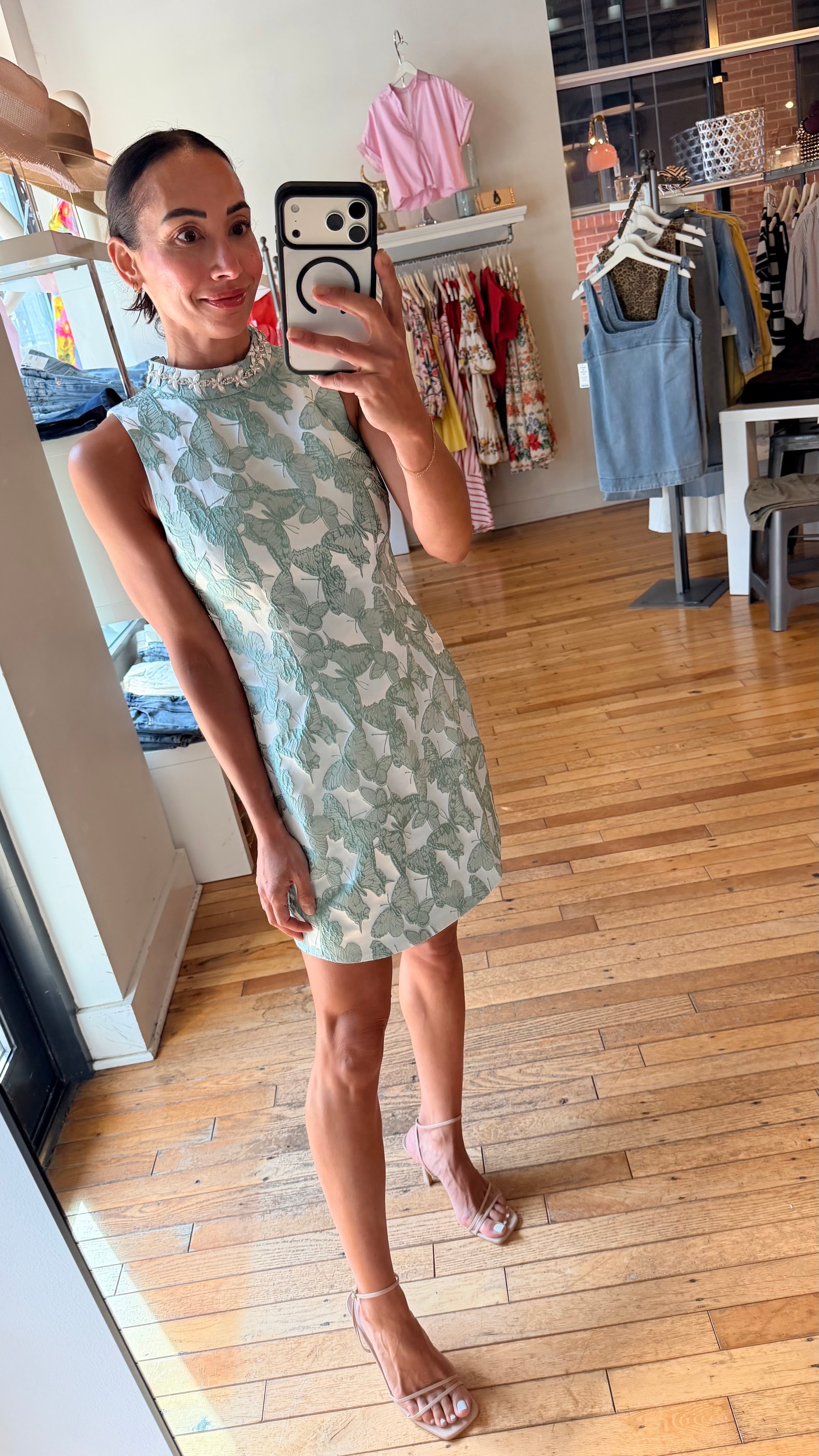 Lisette High Neck Mini Dress