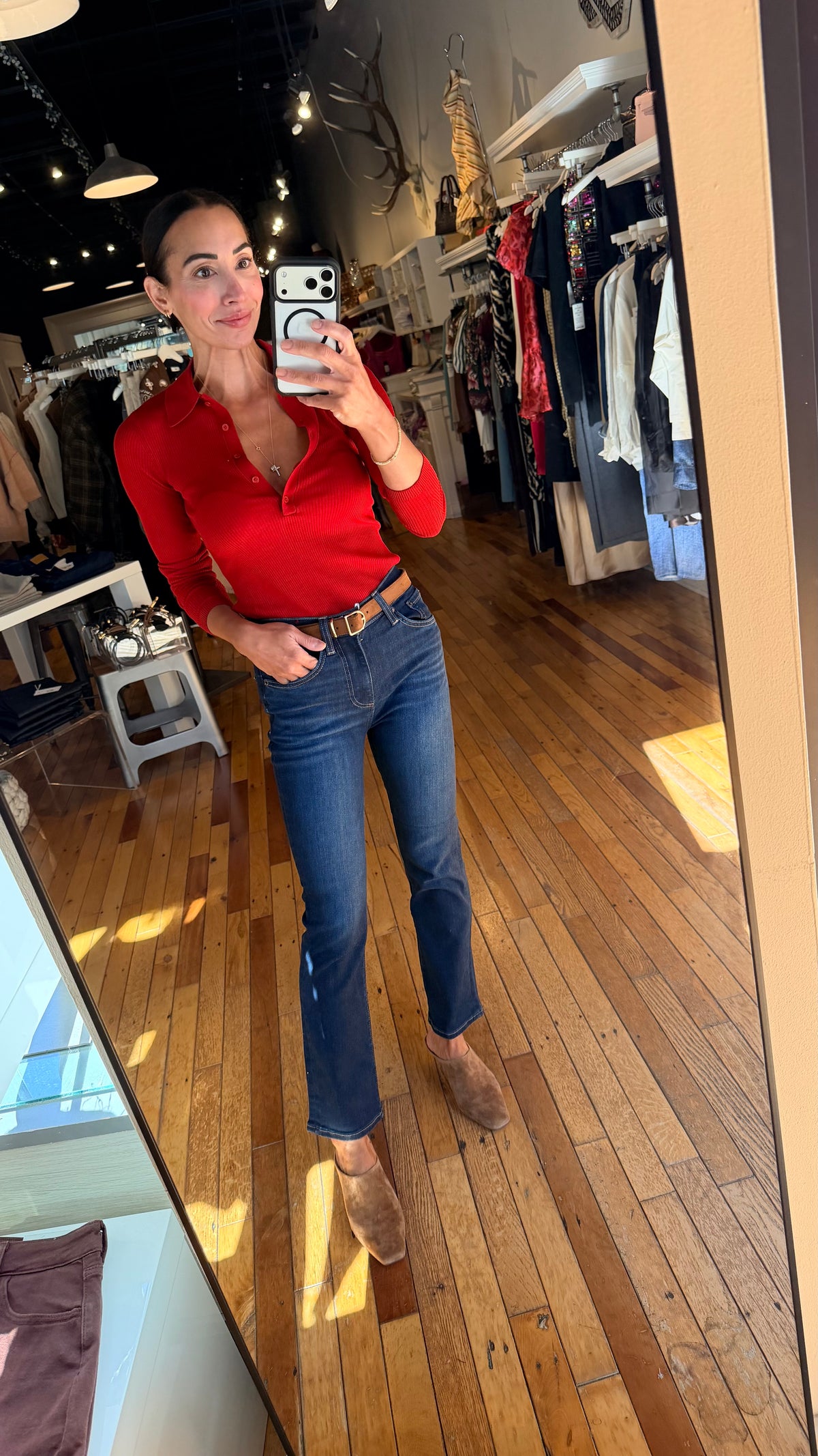 Elise Featherweight Polo Henley