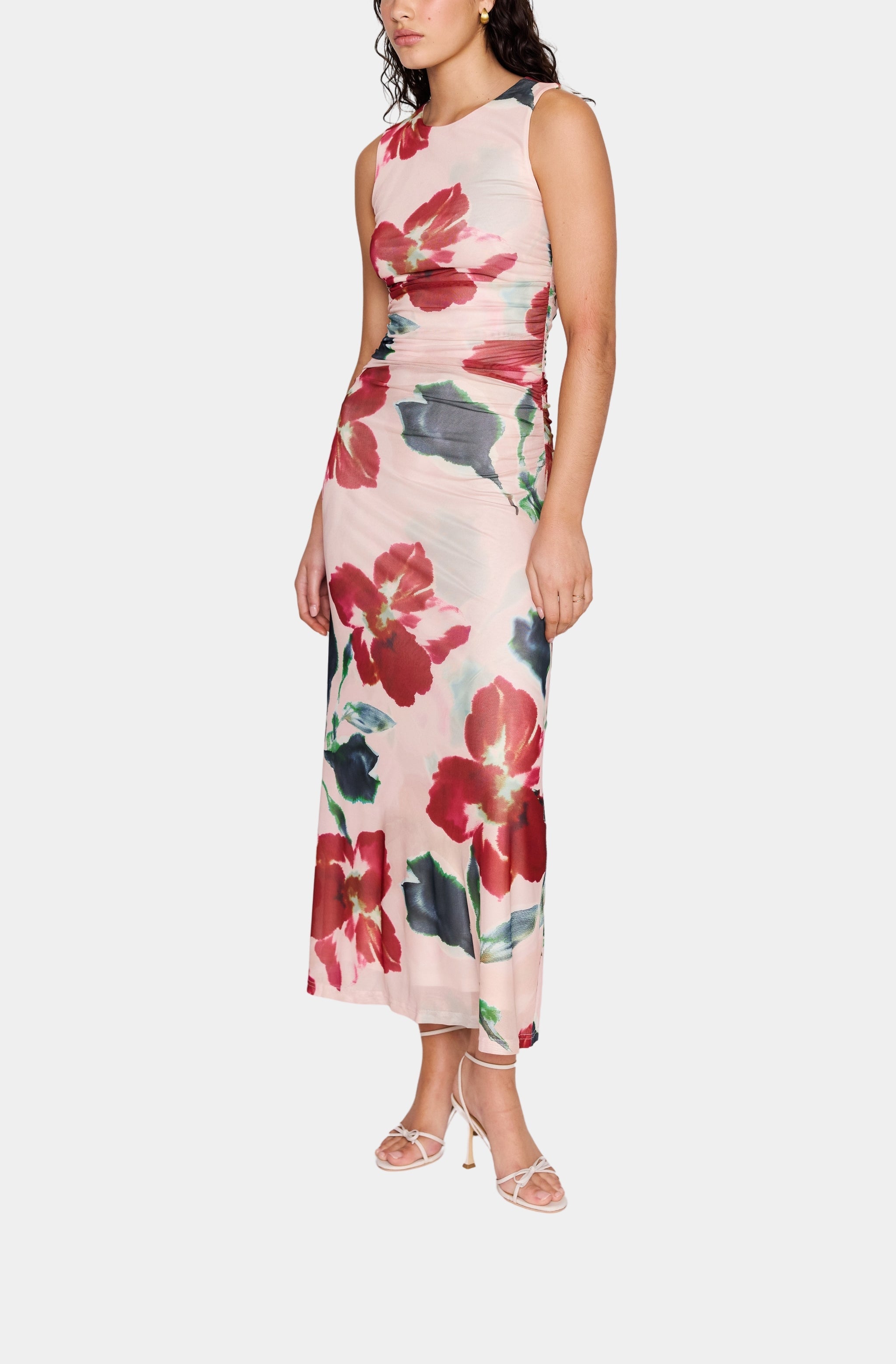 Arabella Mesh Midi Dress