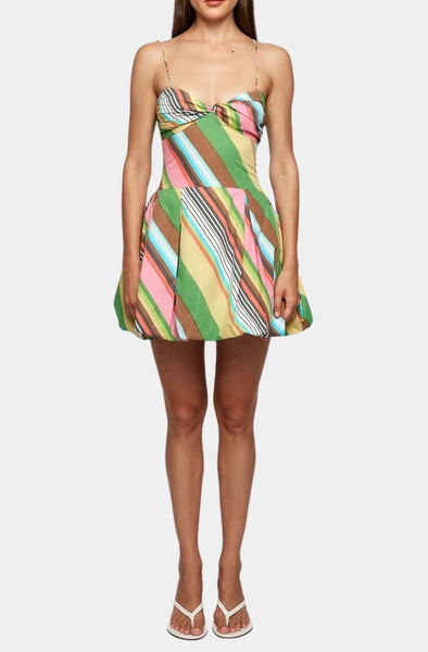 Fitted Balloon Mini Dress