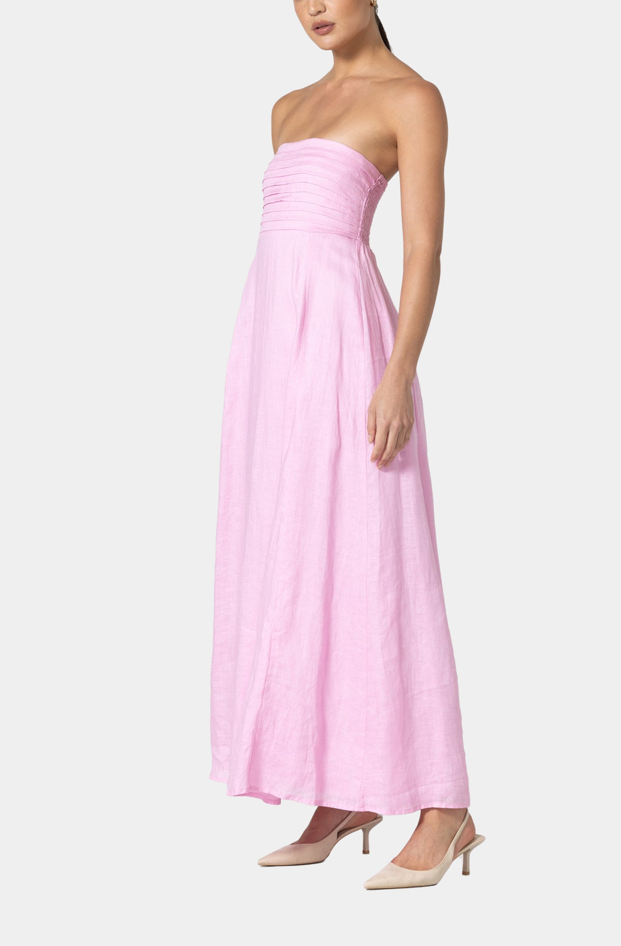 Talia Linen Maxi Dress