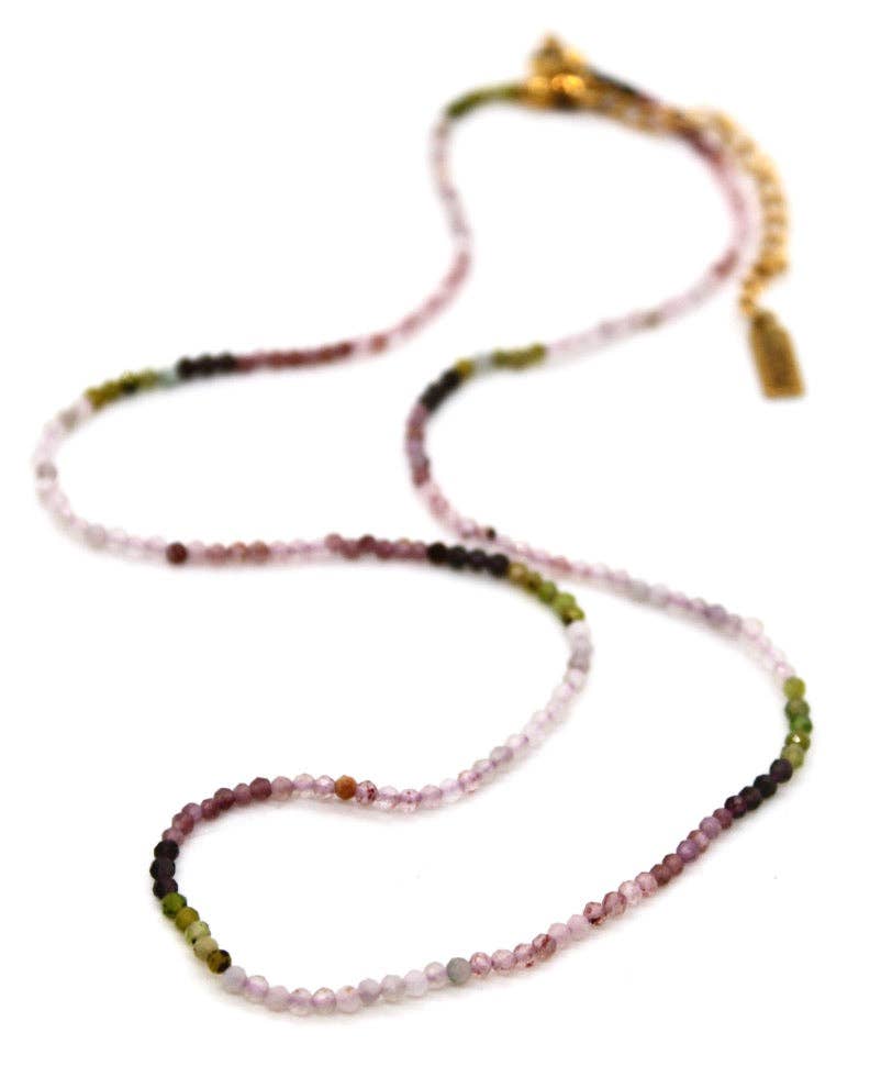 Short Gradient Stone Necklace