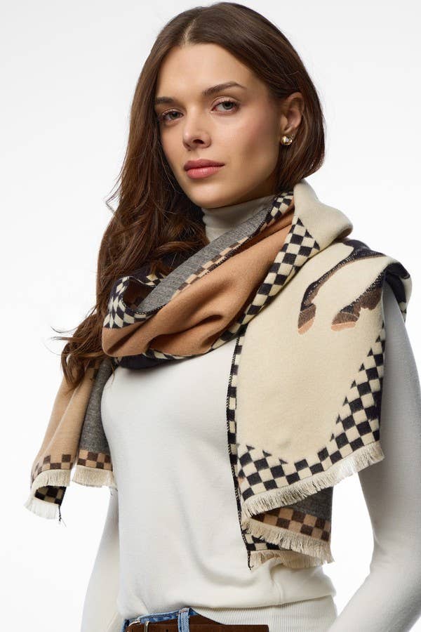 Equestrian Reversible Scarf