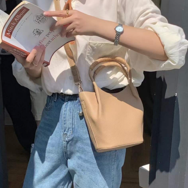 Small Tote Crossbody Bag w/Cosmetic Pouch