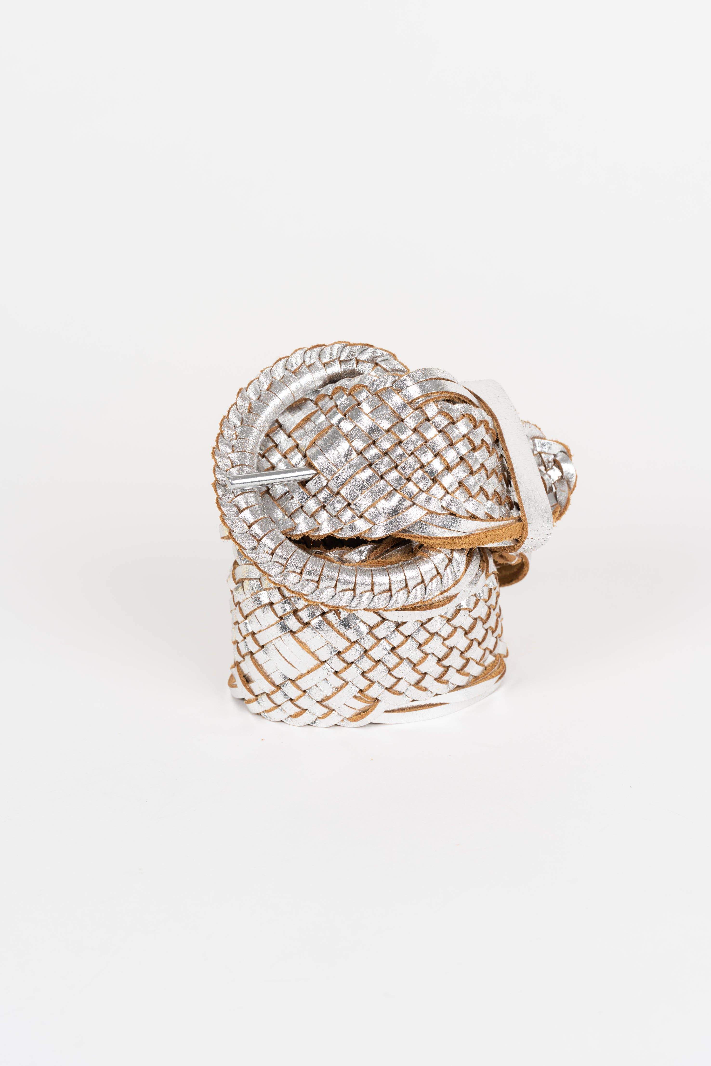 Metallic Woven Belt