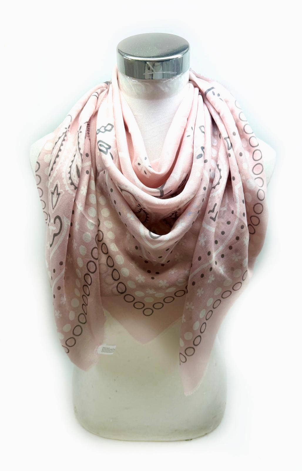 Large Cotton Blend Scarf