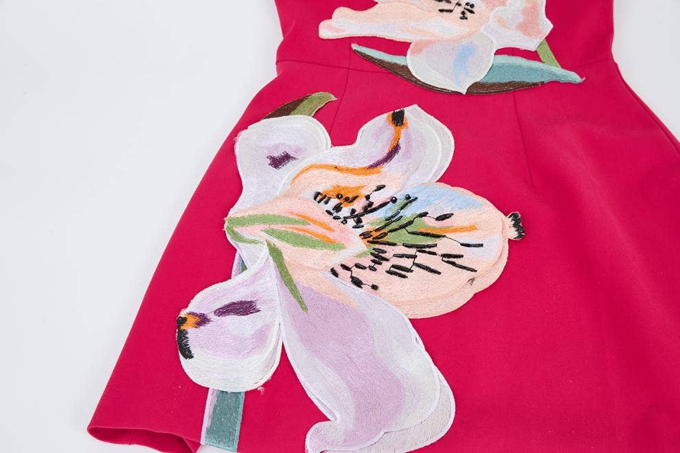 Kristen Floral Applique Mini